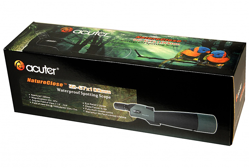 Acuter Spektiv Natureclose ST100B Geradsichtig