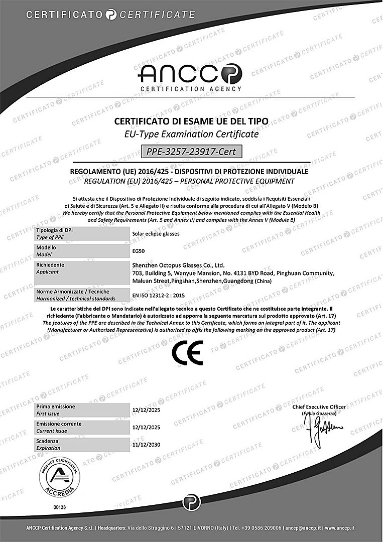 Helios Sonnenfinsternisbrille - Sonnenbeobachtungsbrille